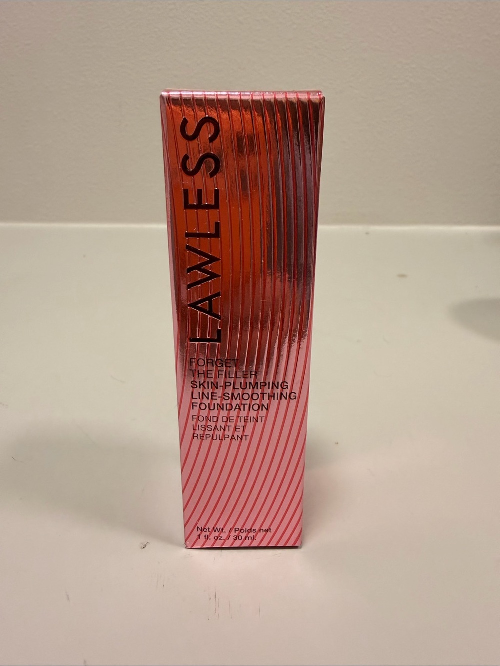 LAWLESS Skin-Plumping Line-Smoothing Foundation — 4L (Light) NWT